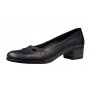 Pantofi dama casual din piele naturala Negru BOX - STD31N